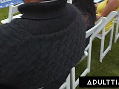 Adult Time - Pov Sneaky Public Fuck Ends In First 3-Way