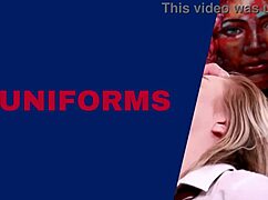 victoria greene squirts and makes a huge mess in her school uniform, wow