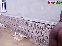 In The Bush, This Horny Ebony Woman Gets Her Pussy Fingered And Fucked Doggystyle Outdoors.