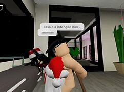 Foda Natalina Com Duas Mães Noel No Brookhaven - Roblox