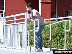 petite stepsis gives footjob