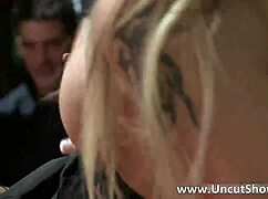 Filthy blonde slut, rub that twat right now!