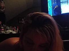 Giving A Handjob And Blowjob