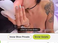 intriguing blowjob with sexy touch