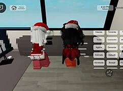 Foda Natalina Com Duas Mães Noel No Brookhaven - Roblox