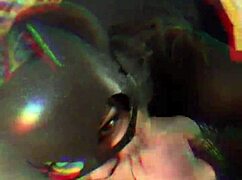 New Zealand couple enjoys deepthroat blowjob to funk music.