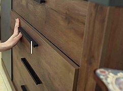 Sasha paige, skinny girlfriend, gets analized bent over by strong guy