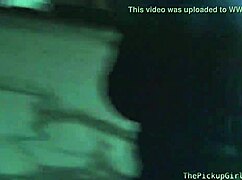 Euro teen 18+ gives double blowjob in threesome.