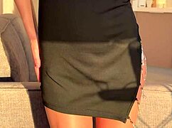 Mature Woman Meets Sunset While Riding Passionately