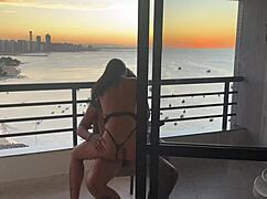 Feeling the Pleasure Until He Cums at Sunset