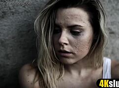 charitable man with nasty rough blowjob on teen