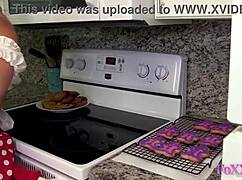 Oh, watch Cristi Ann's steamy kitchen lesbian romp featuring muff diving and clit stimulation!