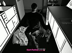 Polka Dots In The Kitchen With Fun Cartoon Sex