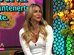 aylin mujica shows off marked nipples in tight miniskirt
