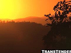 Redhead shemale Khloe Kay, take that huge cock deep!