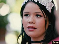 cocksucking milf and teen 18+ get drilled hard in taboo 3some