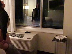 Wife Dresses As Prostitute In See-Through Short Dress, Bent Over In Hotel Public Areas For Handjob, Deepthroat, And Sucking Big Ass In Thong