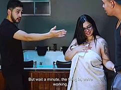 I’m taking two huge BBC plumbers while hubby’s clueless!