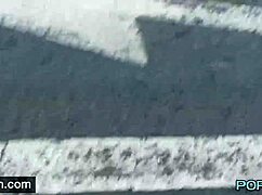 PornXN Skinny Leyla Flashes Shaved Body in Public with Bold Moves