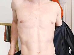 English Bull Feels Exposed As He's Stripped Bare From Shirt And Jeans