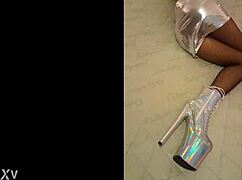 Silver And Fishnet Pantyhose Outfit