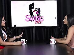 compilado da edna samara no swing cast com tifany rocha, so hot on sheer red