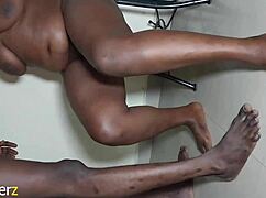 Fat Asian teen bends over for intense doggystyle with monster cock