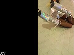 Silver And Fishnet Pantyhose Outfit