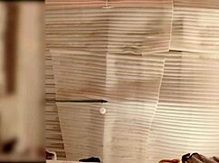 Maid Folds Clothes Without Panties, Spied On