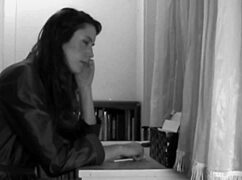 Feeling intense emotions in the shower as the brunette psycho girl bathes.