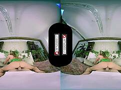 poison ivy cosplay vr - stunning redhead in intense scene