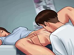 내 친구가 성숙한 보지 먹어!