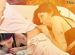 big titty goth girl in first amateur porn shoot casting