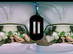 poison ivy cosplay vr - stunning redhead in intense scene