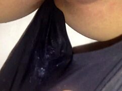 Cuckold Husband Saves Creampie Cum from Wifes Date in Her Panties for Later