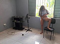 Caught My Neighbor Watching So I Flashed And Played With My Pussy 😈