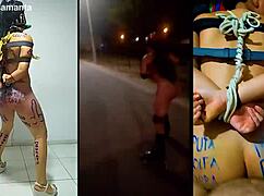 Ejercitando a la zorra Samanta con bondage y humiliation!