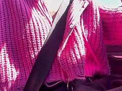 artemisia love flashes her juicy tits while driving horny