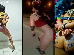 Ejercitando a la zorra Samanta con bondage y humiliation!