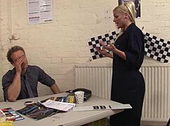 Cindy takes it from behind in stockings!