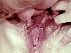 vintage lesbians lick hairy beavers in retro group cunilingus, feeling antique passion