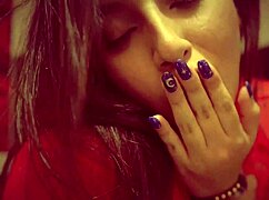 latina in red lingerie, are you watching her masturbate those huge tits and fat bbw body?