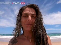 Nudist beach activities in Paraiba with German brunette.