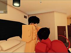 Rosex faces rough monster action with a wild facial finish! 😈