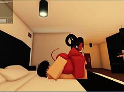 Rosex faces rough monster action with a wild facial finish! 😈