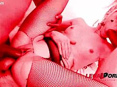 Kira Thorn takes big cock squad!