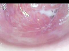 camera deep inside the wet pussy captures intense orgasm