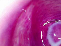 camera deep inside the wet pussy captures intense orgasm
