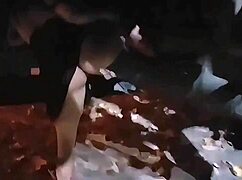 beautiful brunette rides monster cock in car clit teasing