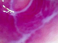 camera deep inside the wet pussy captures intense orgasm